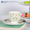 plain floral pattern bone china coffee cup set grace high tea set